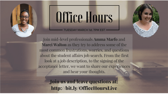 Office Hours Are Open!