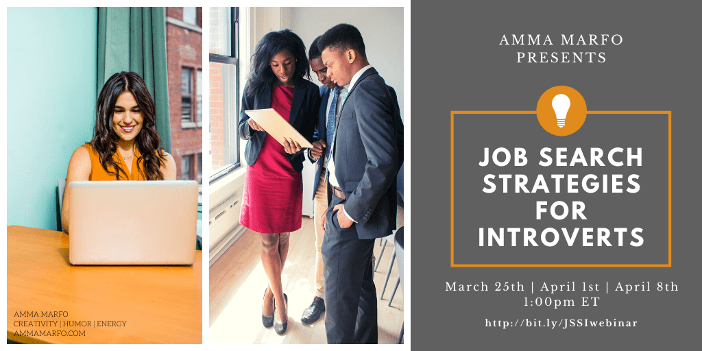 Job Search Strategies for Introverts Webinar Promo